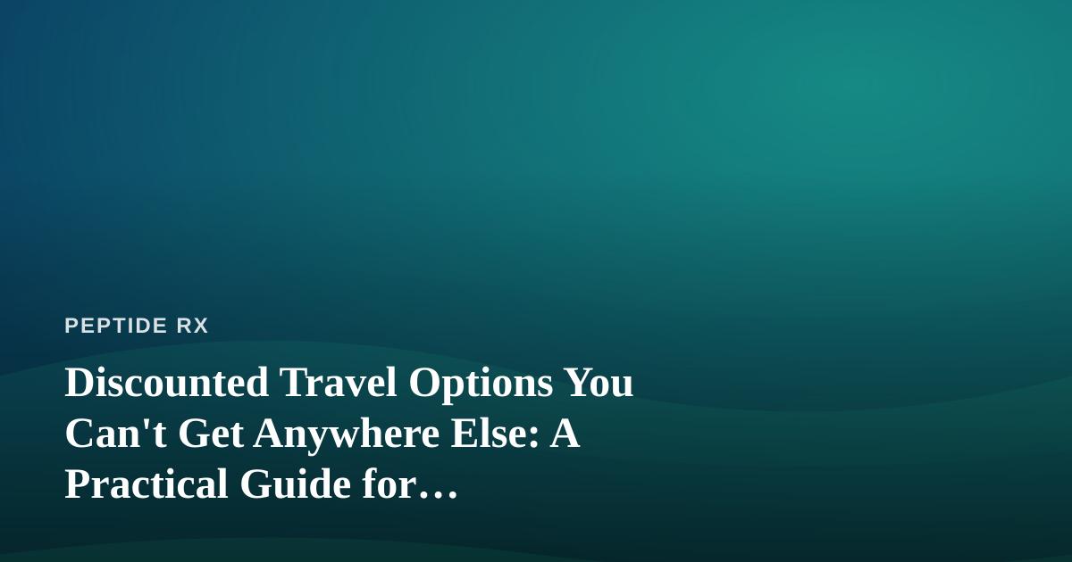 Discounted Travel Options You Can’t Get Anywhere Else: A Practical Guide for Researchers on the Move